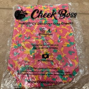 CHEEK BOSS women’s brief pink mint and yellow design Underwear